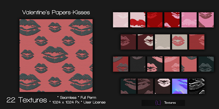 {L} Valentine's Paper-Kisses