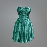 Mint Satin Heart Mesh Dress box