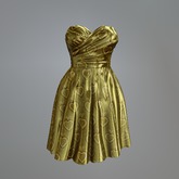 Gold Satin Heart Mesh Dress box