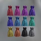Satin Heart Mesh Dress F box