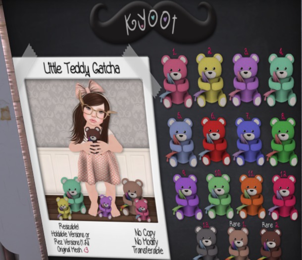 {k} Little Teddy // Tan [Hold] (1) RARE