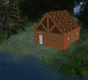 DAKOTA DESIGNS COMPLETE MESH LOG CABIN BUILDING KIT WOOD BROWN