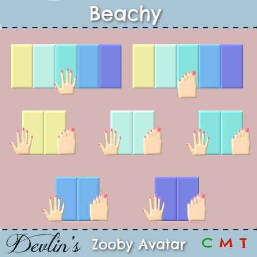 Devlin's - Zooby Avatar - Beachy Nails HUD