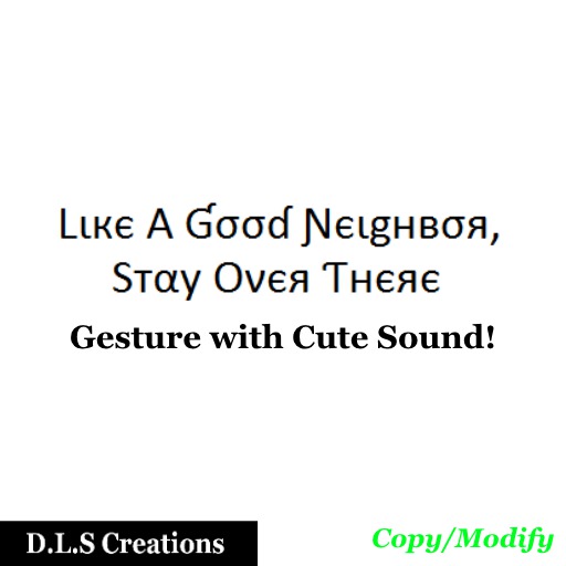 Good Neighbor Singing Gesture by D.L.S