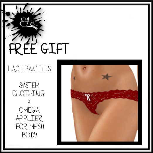 FREE GIFT - RED LACE PANTIES