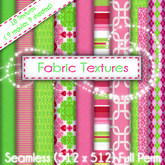 FULL PERM Pink Green Fabric Texture Set