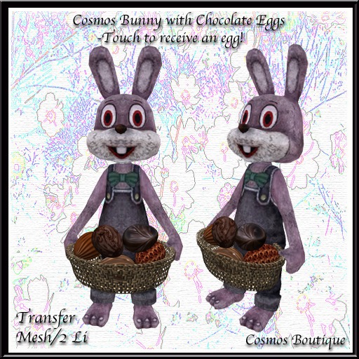 Cosmos Bunny with Chocolate Eggs (BOX)