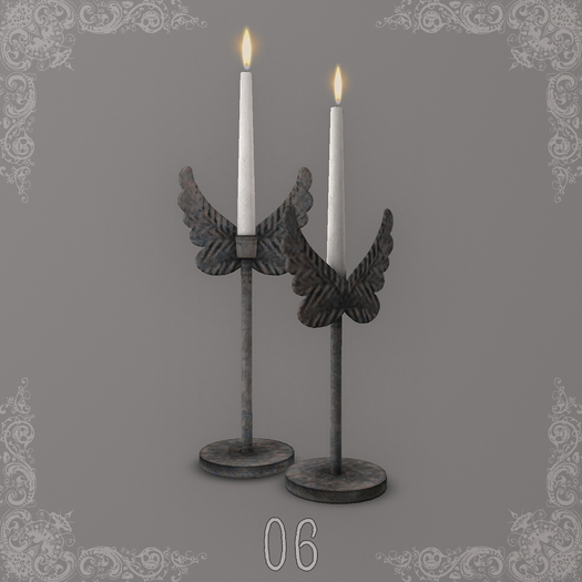 *pm* Rustic Angelic Candles - 06