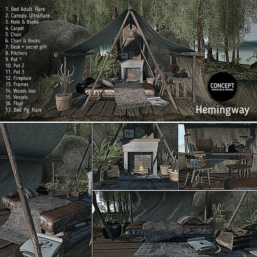 Concept} *17.Hemingway.Bed PG - RARE