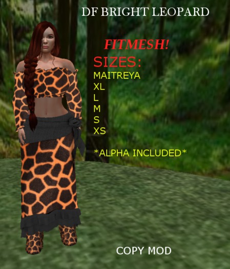 DF BRIGHT LEOPARD FUR