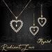 Radiant love jewelry gold diamond