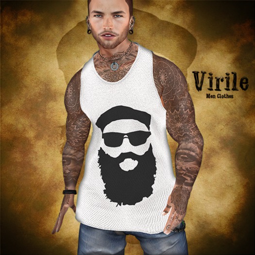 .::Virile::. Tank Top - White