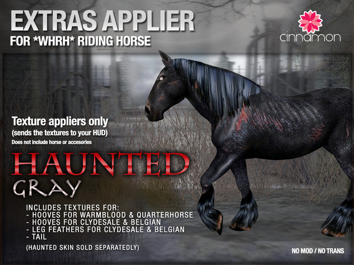 *CINNAMON* Extras applier- HAUNTED gray - BOX