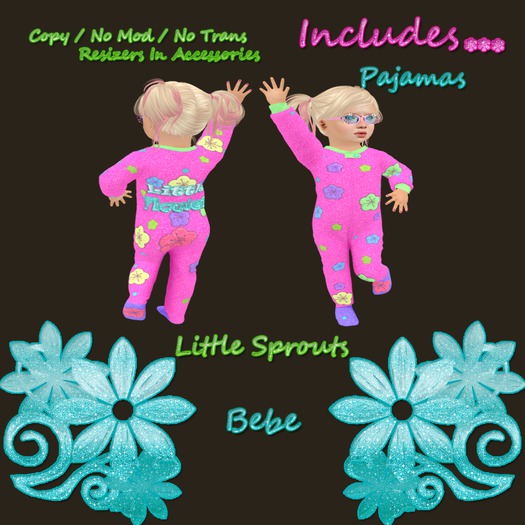 Little*Sprouts- Little Flower Pj's Bebe