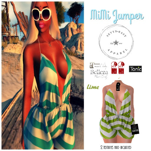 Sevyn East Mimi Jumper Lime 