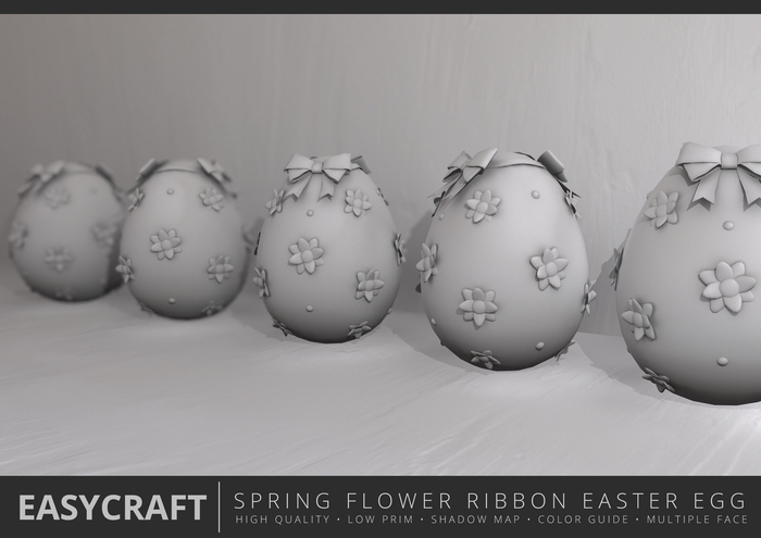 EasyCraft - Full Perm Easter Egg Spring Flower Decor Kit