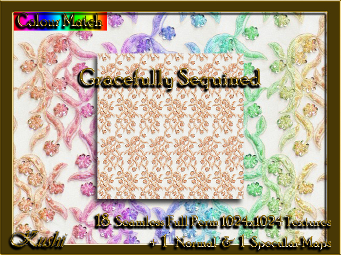 Gracefully Sequined Seamless Textures