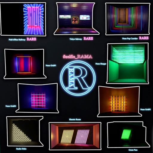 RAMA - #selfie_RAMA Neon Grid#3