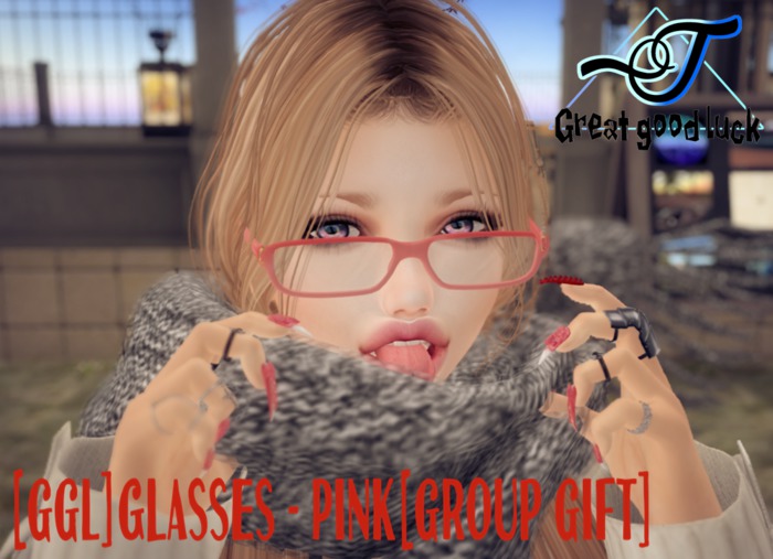 [GGL]Glasses -pink[Gift]
