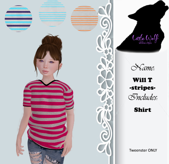 ~LW~Will T- Stripes- FatPack