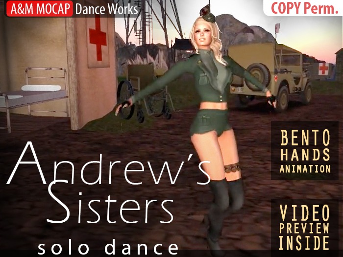 A&M: Andrew's Sisters - solo dance (BENTO hands) :: #TAGS - retro, candyman, boogie woogie bugle boy from company B