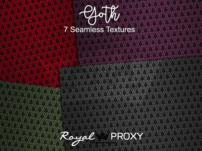 RP - 7 Goth Highlighted Full Perm Seamless Textures