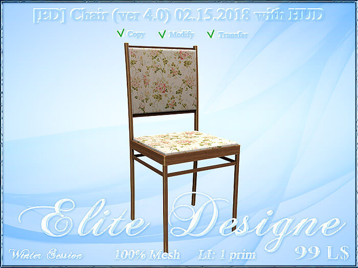 [ED] Chair (ver 4.0) 02.15.2018