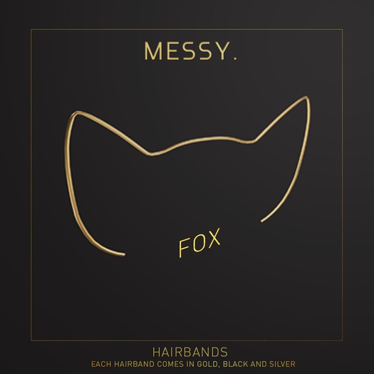 Messy. Hairband Fox