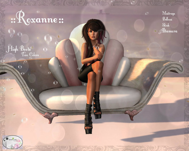 :::::SevenLives::::: Roxanne  High STRIPED BOOTS