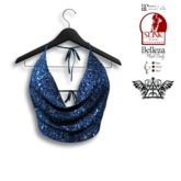 TM FABRIC FASHION - Mona Top - Maitreya / Belleza / Slink - BLUE G