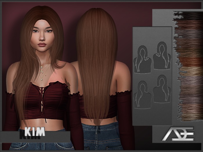 Ade - Kim Hairstyle (Browns)