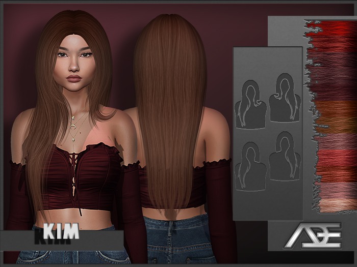 Ade - Kim Hairstyle (Reds)