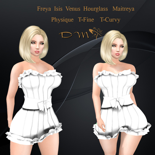 DM Design Sara Dress Alb