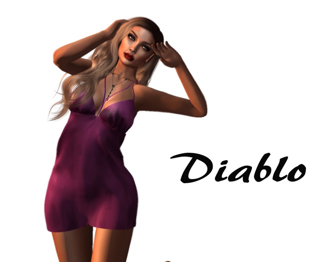 Diablo - Strappy dress  Purple 