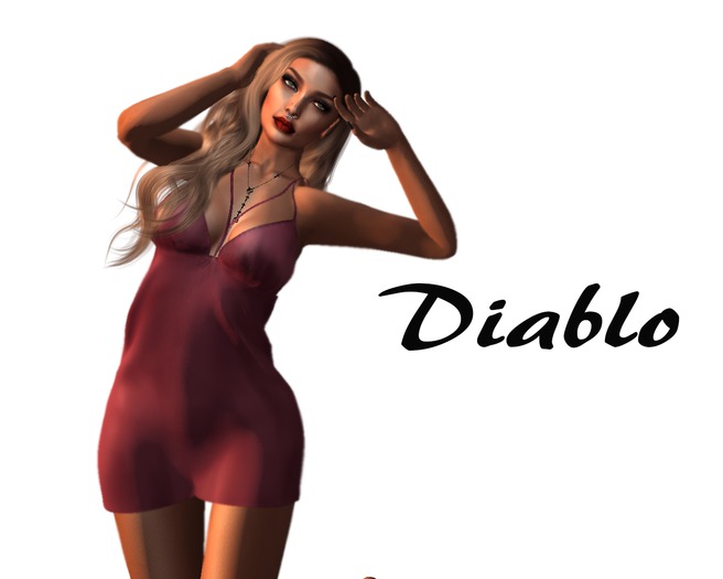 Diablo - Strappy dress Rose 