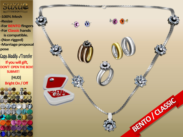 !    Su Xue    ! MESH WEDDING SET PRINCESS [HUD] DEMO