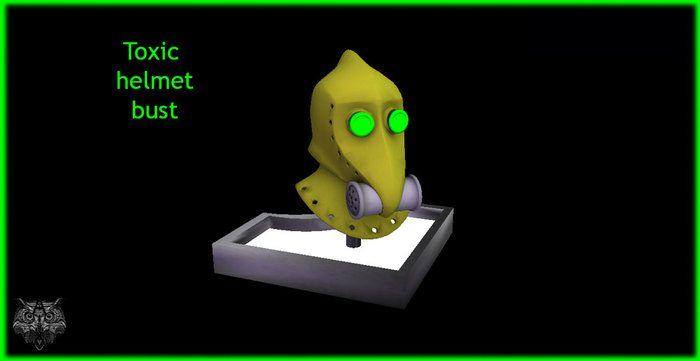 Toxic helmet bust