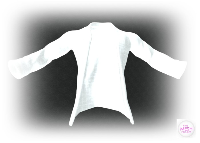 tmp mesh body casual open  jacket linen winter white gift