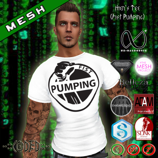 ..:: CODED ::.. Men's Tee (Fist Pumping)