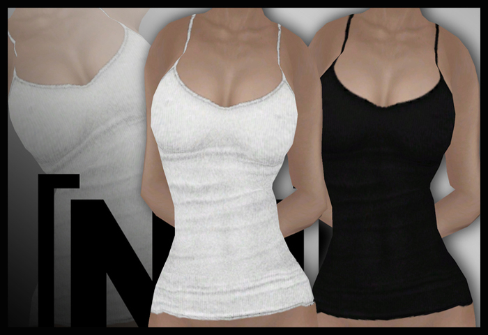 [nn] -STRAPPY TOPS -black/white