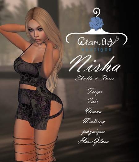 Clar!ty~Nisha~Skulls & Roses
