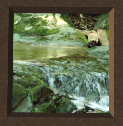 Pool with tiny waterfall