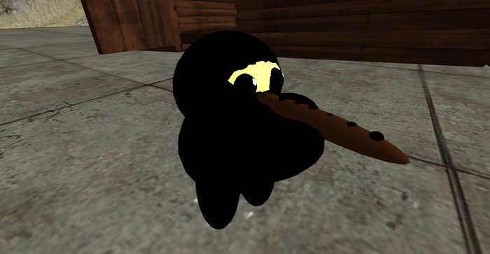 Ninja  Teddy playing the flute