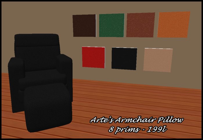 Arte's Armchair Pillow Red