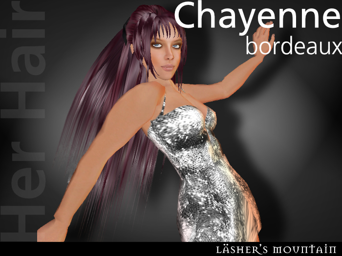 CHAYENNE Thick Full Volume Long Bordeaux Red Hair (with head band) 