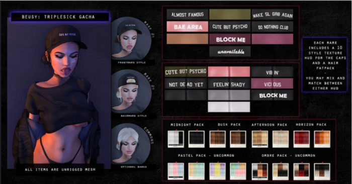 Beusy: TripleSick Hair #3 - Horizon Palette [Boxed] COMMON