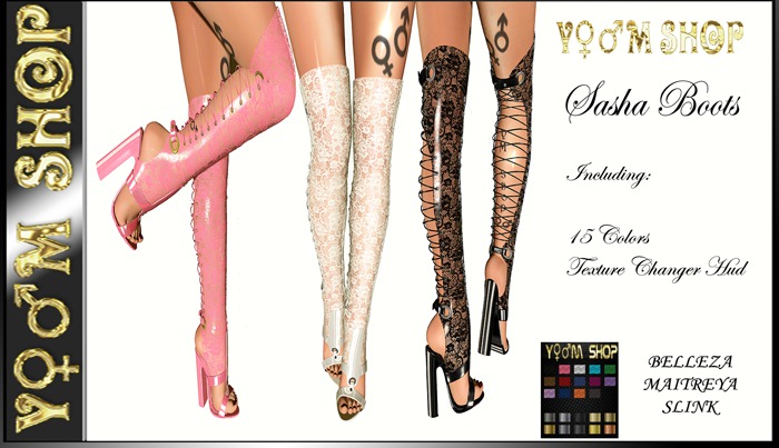 YM SHOP_Sasha Lace Boots