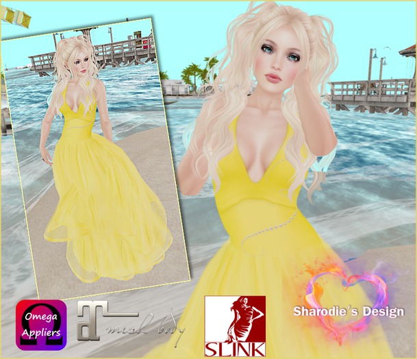 ~*~Shar's Gowns~*Yellow Smoothie