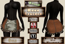 .:S.C:. Miniskirt - Boho Leather - Gold
