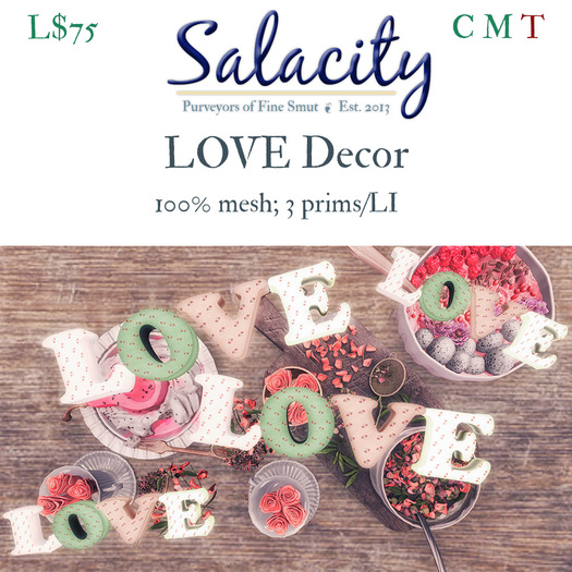 CC + Salacity - LOVE decor
